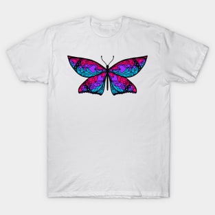 Fly With Pride: Androgyne Flag Butterfly T-Shirt